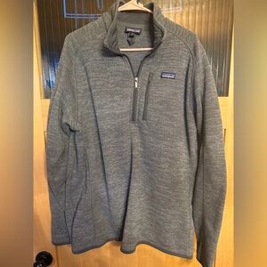 Patagonia Men's Better Sweater® 1/4-Zip Fleece Size XL Stonewash